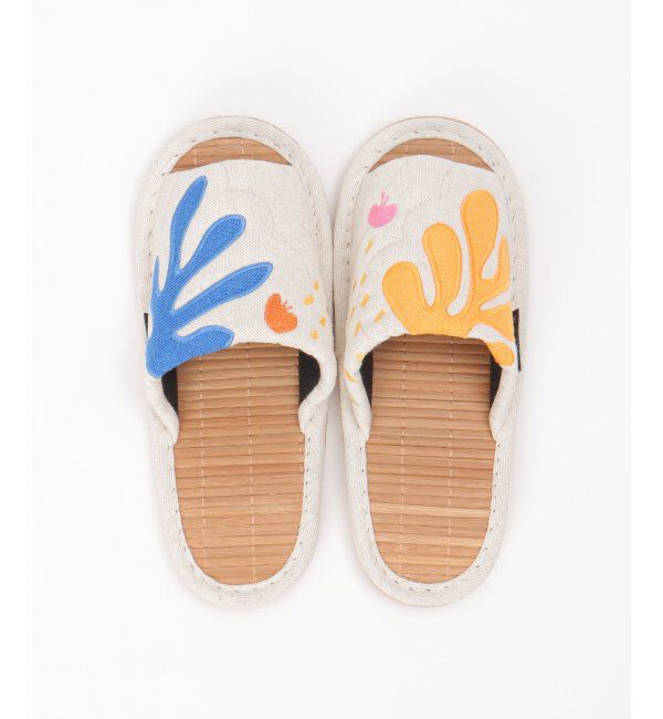 TOKYO DESIGN CHANNEL「絵画アップリケマティススリッパ」|ルームシューズ|