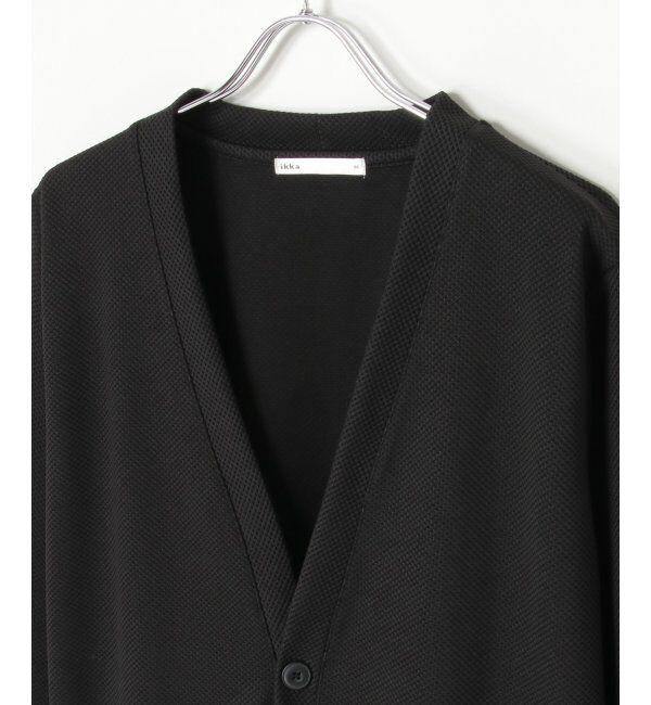 ikka「パイナップルワンボタンカーデ」|カーディガン|