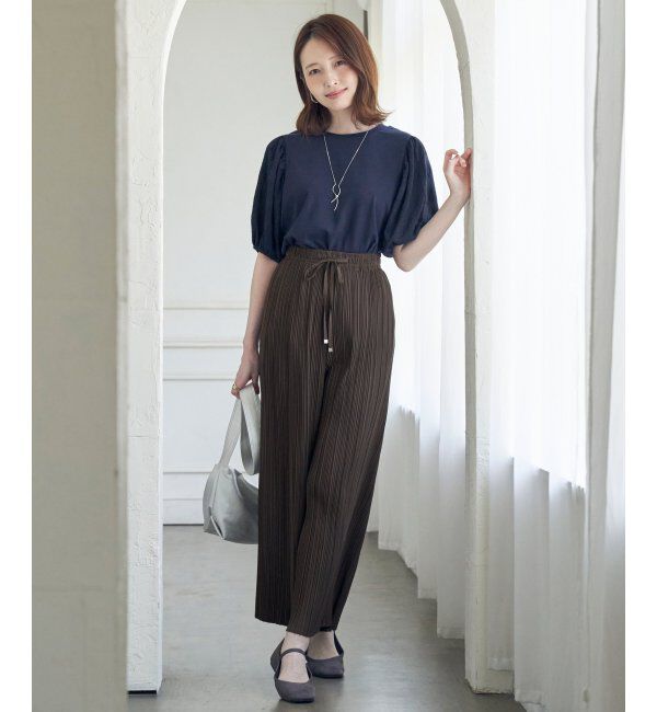 ikka「袖フクレ切替半袖プルオーバー」|その他|