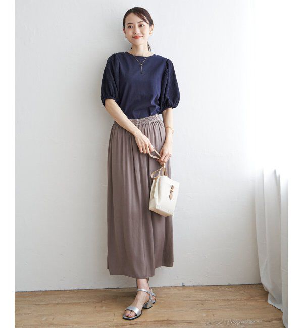 ikka「袖フクレ切替半袖プルオーバー」|その他|