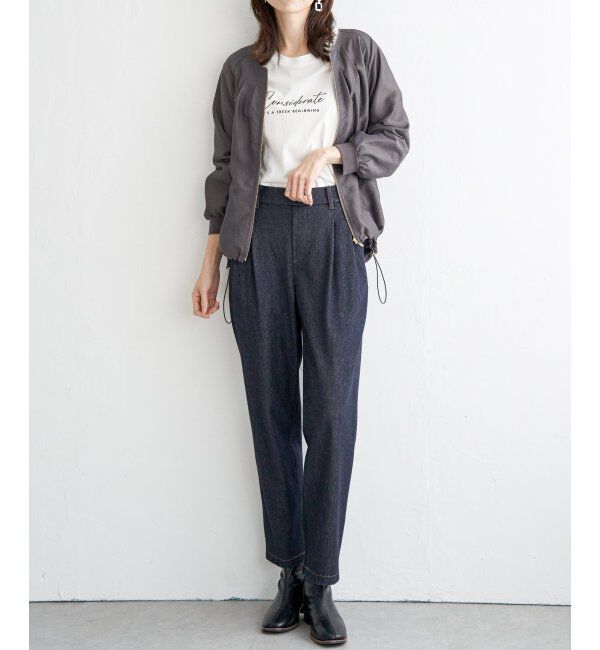 ikka「ライトブルゾン」|ブルゾン・スタジャン|