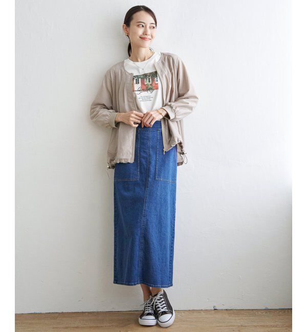 ikka「ライトブルゾン」|ブルゾン・スタジャン|