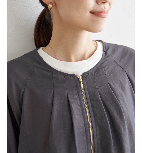 ikka「ライトブルゾン」|ブルゾン・スタジャン|