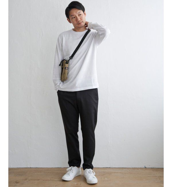 IKKA LOUNGE「ランダムリップルボーダーロンT」|Tシャツ・カットソー|