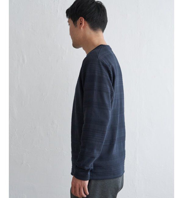 IKKA LOUNGE「ランダムリップルボーダーロンT」|Tシャツ・カットソー|