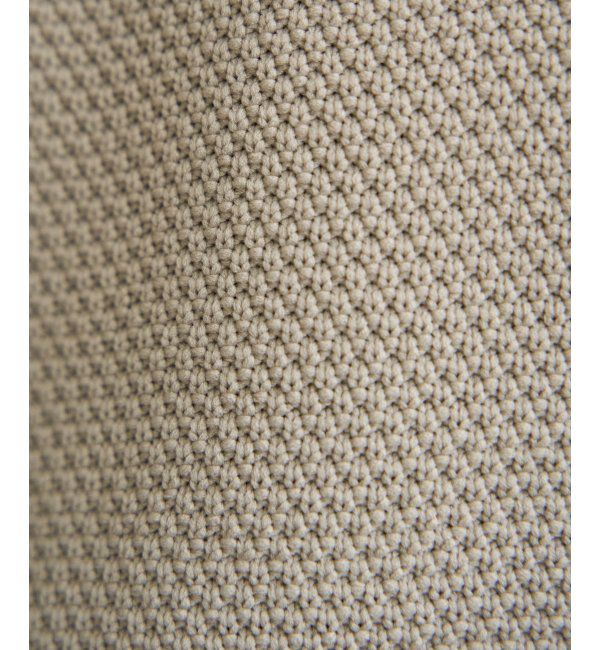 ikka「GOKU楽ニット鹿の子クルーネック」|プルオーバー|