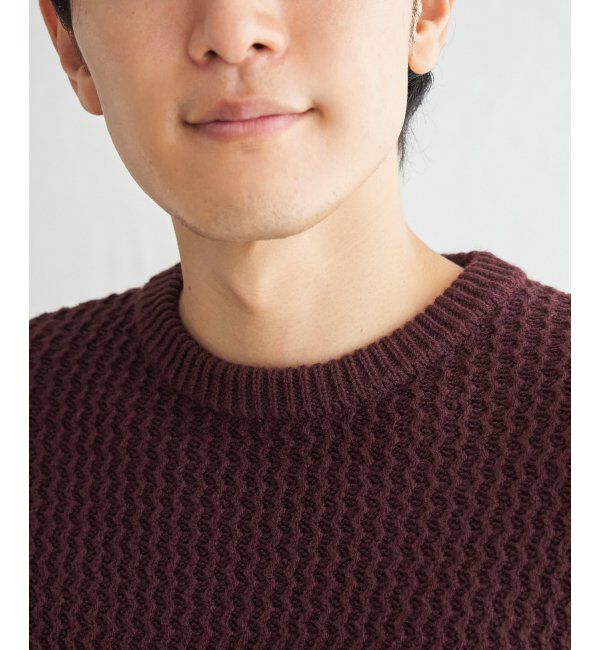 ikka「バイカラーグラデーションニット」|プルオーバー|