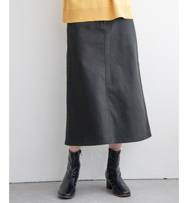 ikka「ボンディングロングスカート」|スカート|