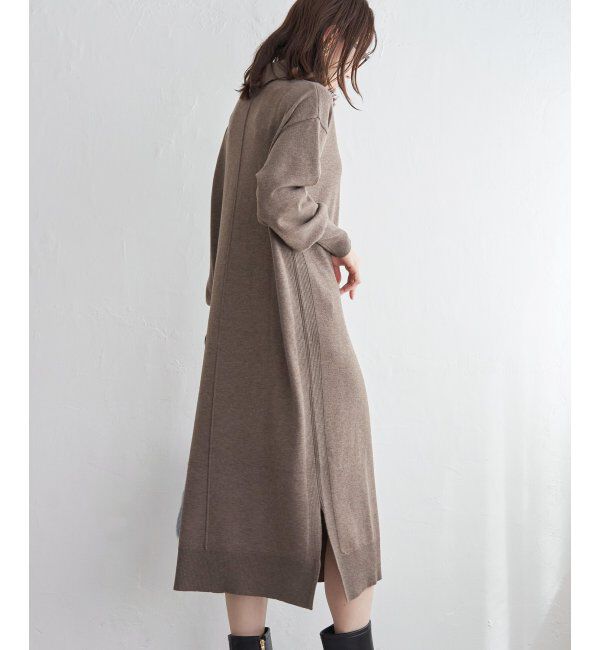 IKKA LOUNGE「タートルニットスリットワンピース」|その他|