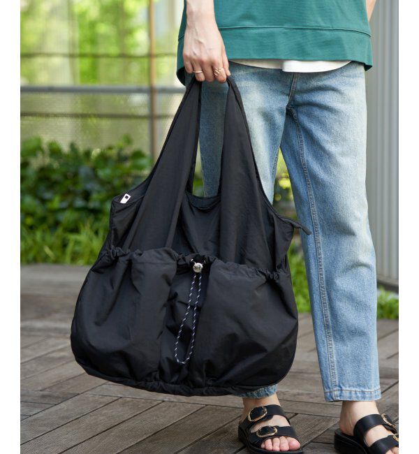 ikka「【雑誌InRed4月号掲載】撥水ドロストポケバルーントート」|トートバッグ|