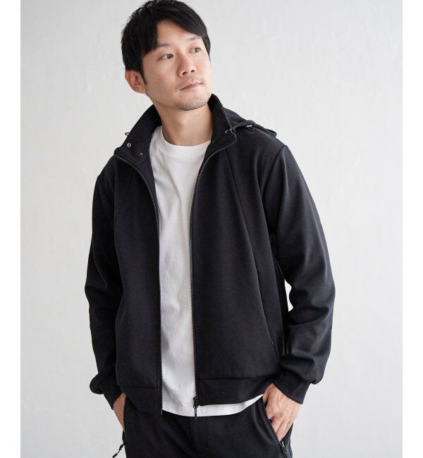 ikka「テックストレッチ2WAYジップパーカ」|カーディガン|