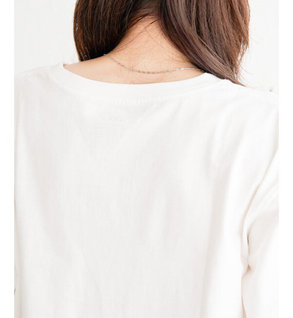 ikka「コットンUSA裾ラウンドロンT」|Tシャツ・カットソー|