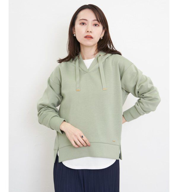 ikka「コットンUSA裾ラウンドロンT」|Tシャツ・カットソー|