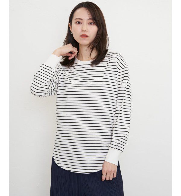 ikka「コットンUSA裾ラウンドロンT」|Tシャツ・カットソー|ソノタ