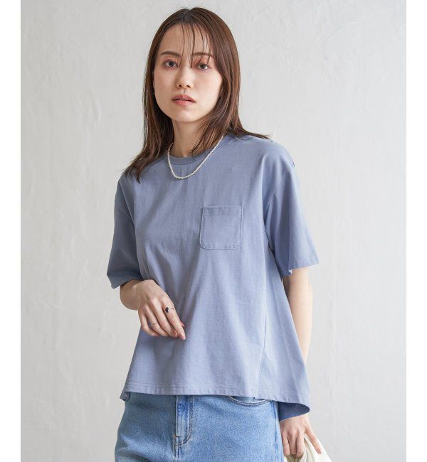 ikka「コットンUSA半袖ポケットTシャツ」|Tシャツ・カットソー|