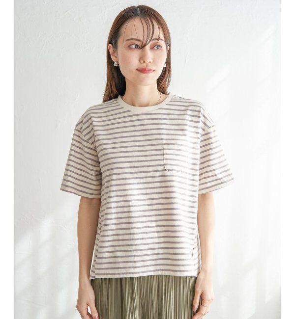 ikka「コットンUSA半袖ポケットTシャツ」|Tシャツ・カットソー|