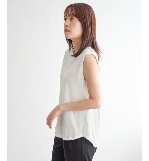 ikka「【2点セット】シア刺繍シャツタンクアンサンブル」|シャツ・ブラウス|