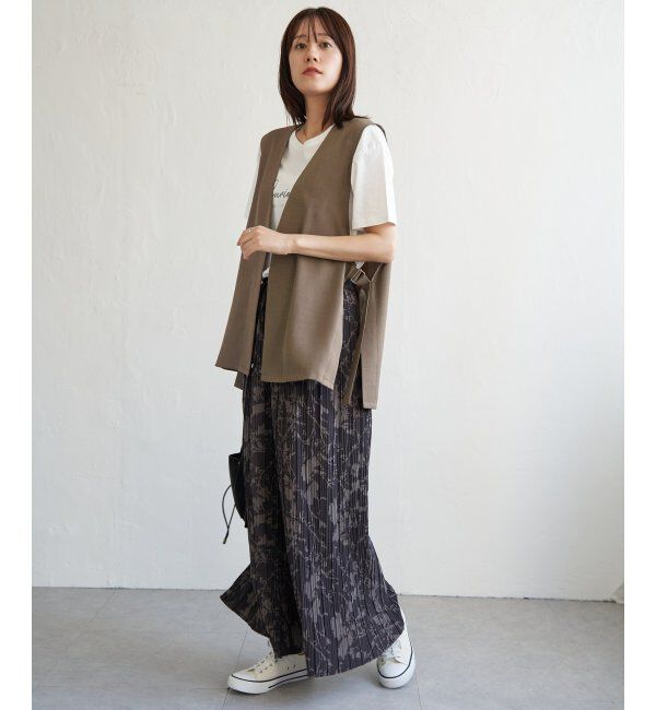 ikka「ドライタッチサイドスリットジレ」|ダウンベスト・ベスト|