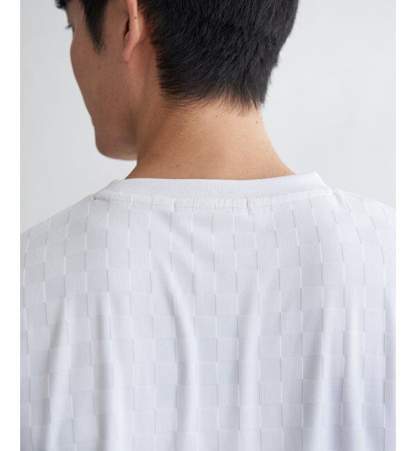 IKKA LOUNGE「リンクスジャカード市松ロンT」|Tシャツ・カットソー|