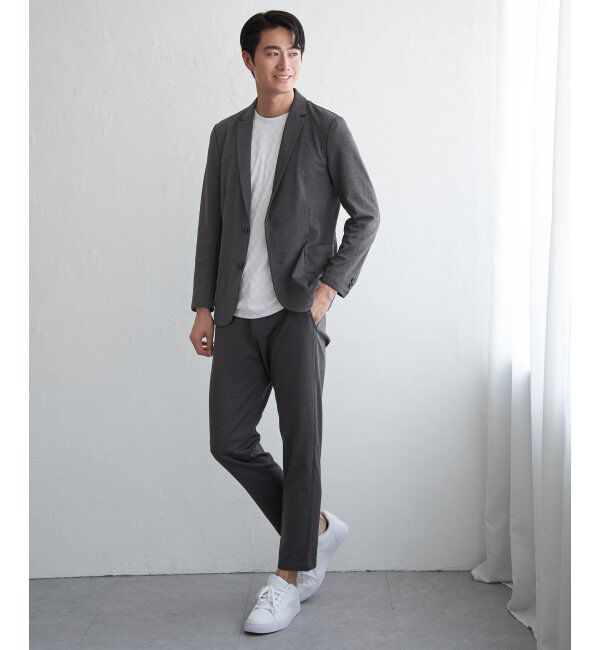 IKKA LOUNGE「GOKU楽ワークTRポンチジャケット」|テーラードジャケット|