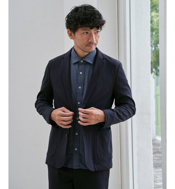 IKKA LOUNGE「GOKU楽ワークTRポンチジャケット」|テーラードジャケット|