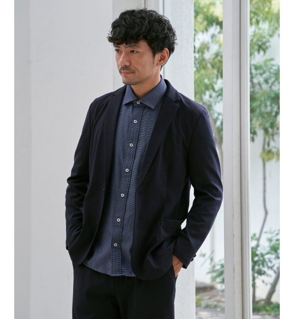 IKKA LOUNGE「GOKU楽ワークTRポンチジャケット」|テーラードジャケット|