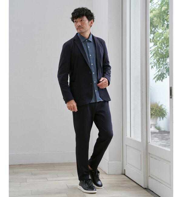 IKKA LOUNGE「GOKU楽ワークTRポンチジャケット」|テーラードジャケット|