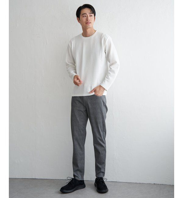 ikka「フクレジャカード切り替えロンT」|Tシャツ・カットソー|