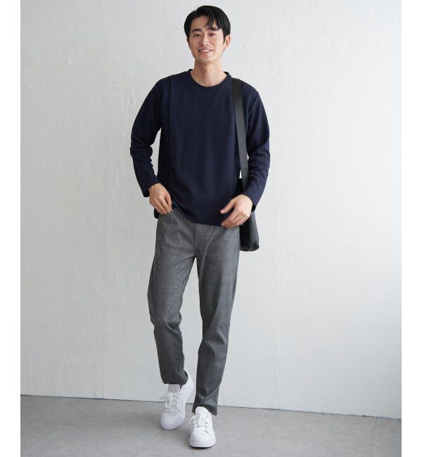 ikka「フクレジャカード切り替えロンT」|Tシャツ・カットソー|