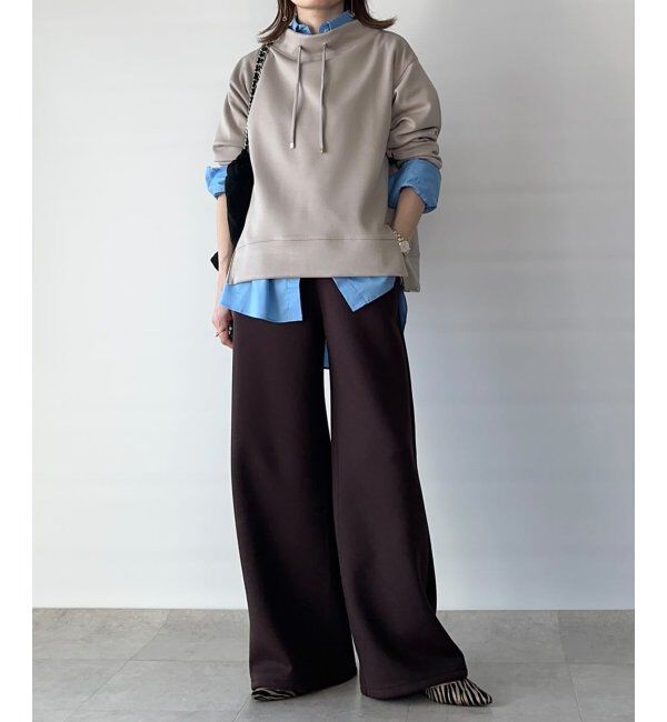 ikka「GOKU楽鹿の子ダンボールプルオーバー」|パーカー|