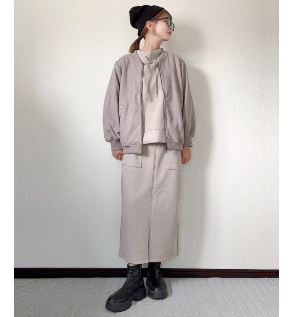 ikka「GOKU楽鹿の子ダンボールプルオーバー」|パーカー|