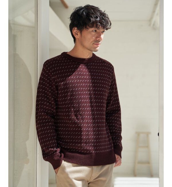 ikka「カラーバーズアイニット」|プルオーバー|