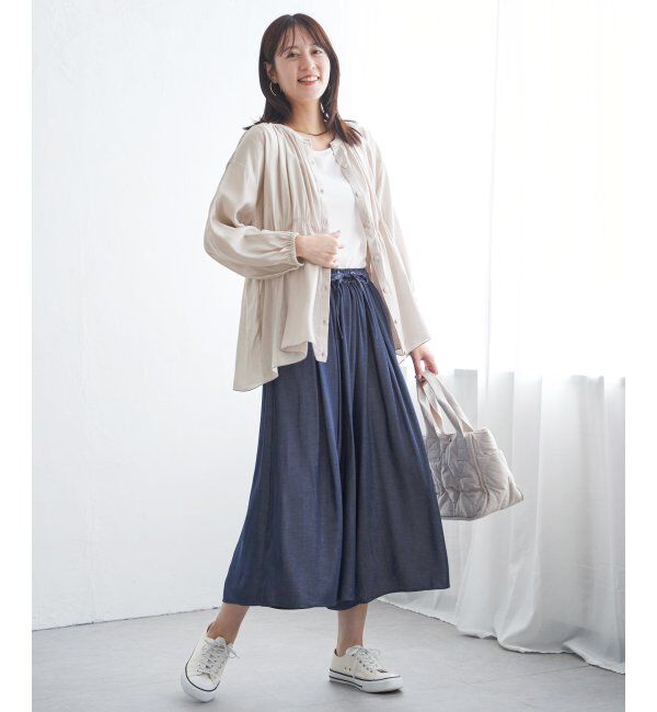 ikka「ビンテージツイルタックスカーチョ」|その他|