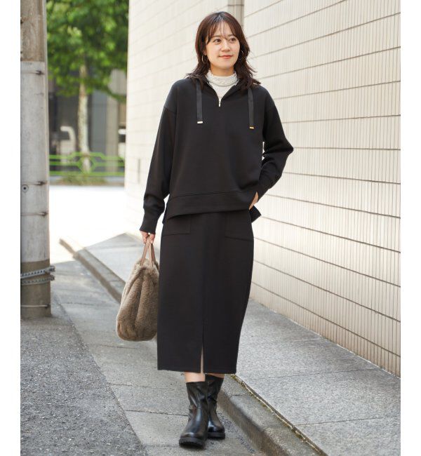 ikka「GOKU楽 鹿の子ダンボールパーカー」|パーカー|