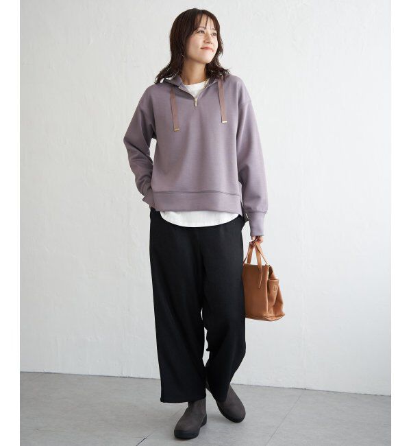 ikka「GOKU楽 鹿の子ダンボールパーカー」|パーカー|