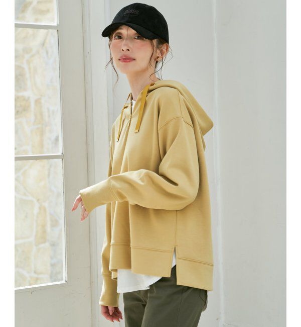 ikka「GOKU楽 鹿の子ダンボールパーカー」|パーカー|