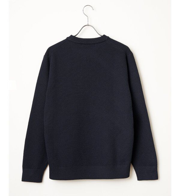 ikka「GOKU楽ニット鹿の子クルー」|プルオーバー|