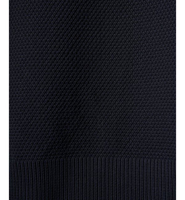 ikka「GOKU楽ニット鹿の子クルー」|プルオーバー|