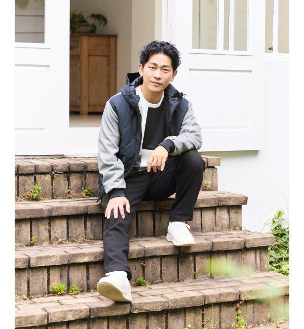 ikka「【親子コーデ】sorona(R)ブロックスコンビパーカー」|ブルゾン・スタジャン|