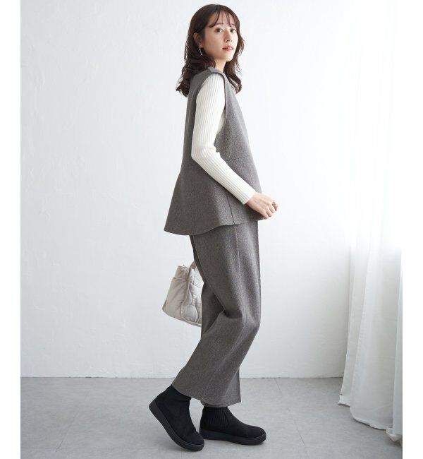 IKKA LOUNGE「【2点セット】GOKU楽ペプラムジレセット」|ワンピース|