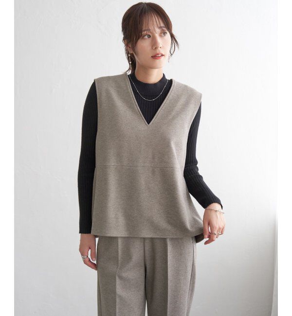 IKKA LOUNGE「【2点セット】GOKU楽ペプラムジレセット」|ワンピース|