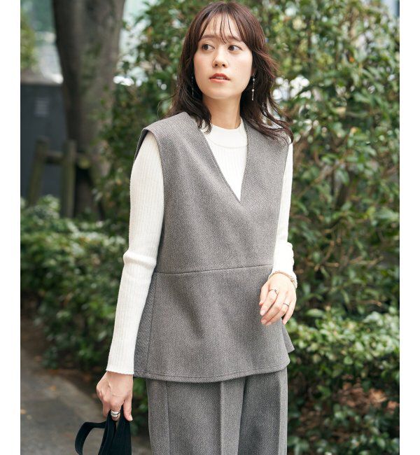 IKKA LOUNGE「【2点セット】GOKU楽ペプラムジレセット」|ワンピース|