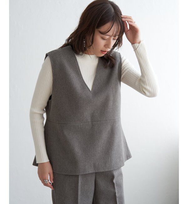 IKKA LOUNGE「【2点セット】GOKU楽ペプラムジレセット」|ワンピース|