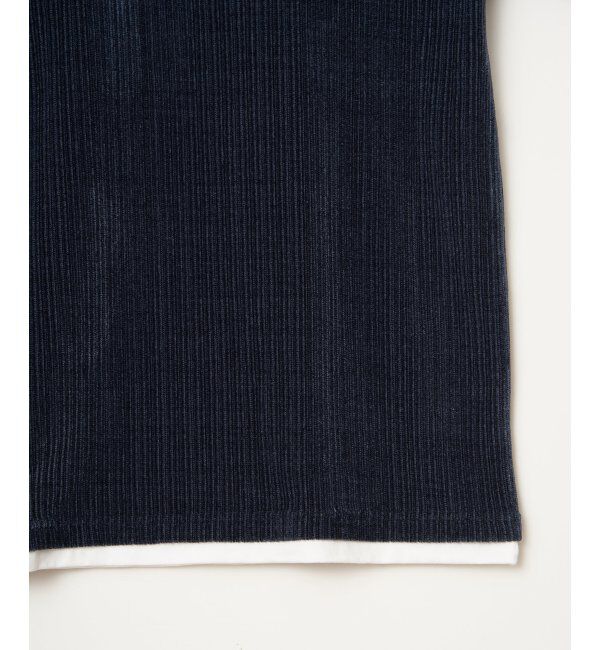 ikka「カットコールキーネックフェイクプルオーバー」|パーカー|