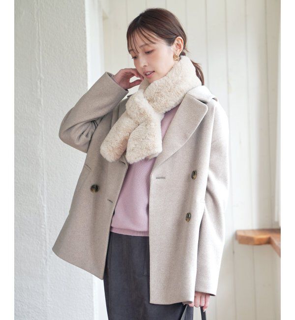 ikka「ウールライクストレッチテーラーコート」|その他|