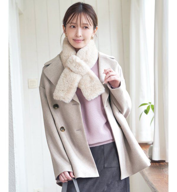 ikka「ウールライクストレッチテーラーコート」|その他|