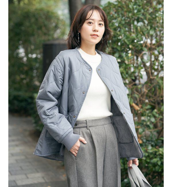 ikka「キルトファーリバーシブルブルゾン」|ブルゾン・スタジャン|