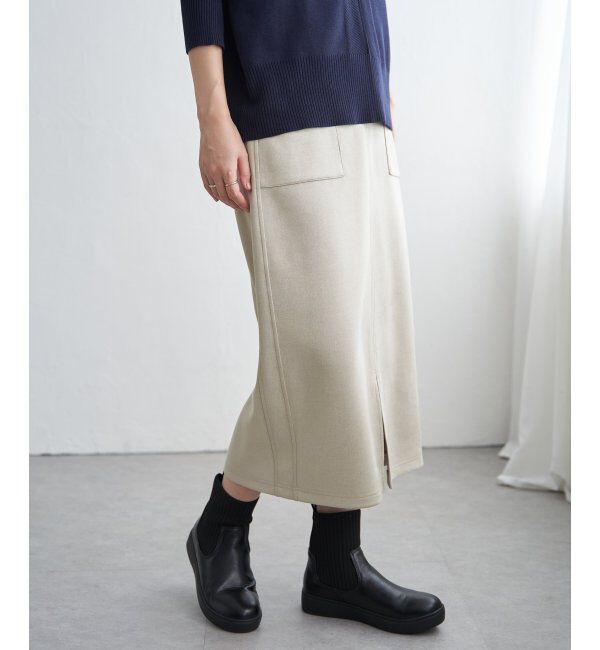 ikka「フェイクスエードスカート」|スカート|