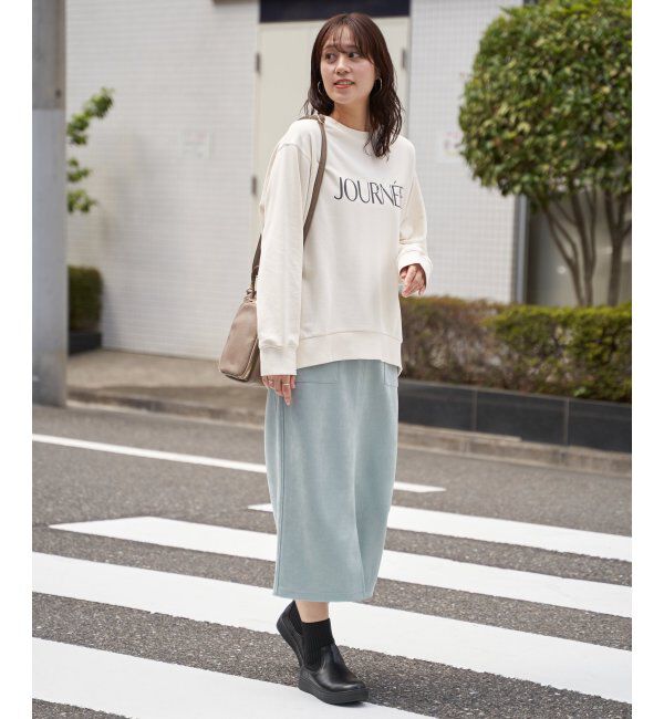 ikka「フェイクスエードスカート」|スカート|