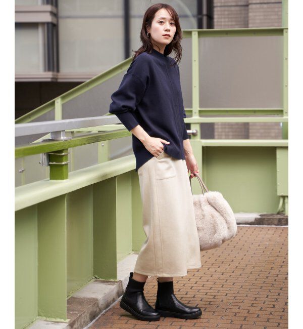 ikka「フェイクスエードスカート」|スカート|